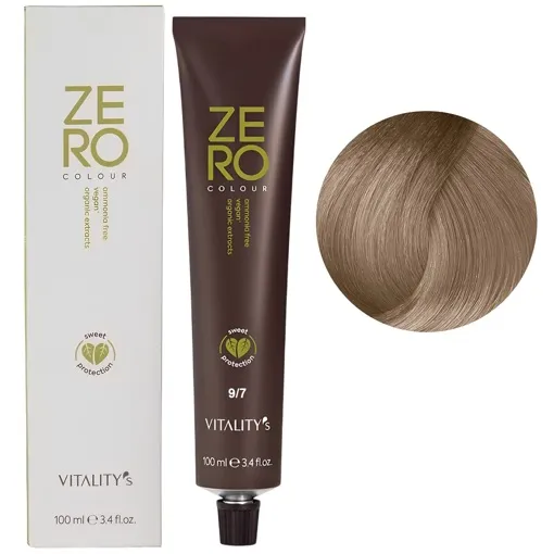 9/7 дуже світлий блондин перлинний Крем-фарба для волосся без аміаку, 100 мл ZERO VEGAN Vitality`s