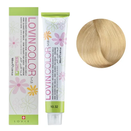 10/32 Стійка крем-фарба для волосся, 100мл  Hair color cream Lovin Color LOVIEN Essential