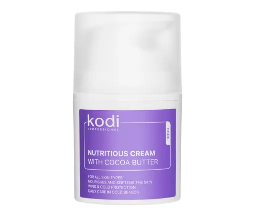 Крем для обличчя живильний з олією Какао NUTRITIOUS CREAM WITH COCOA BUTTER, 30 мл KODI Professional 