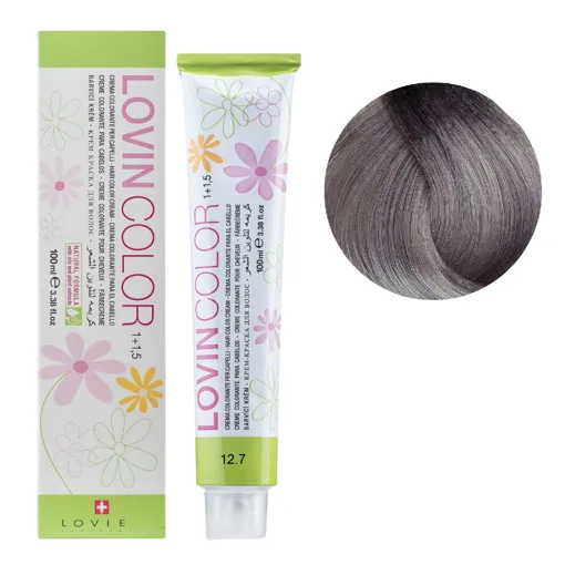 12/7 Стійка крем-фарба для волосся, 100мл  Hair color cream Lovin Color LOVIEN Essential