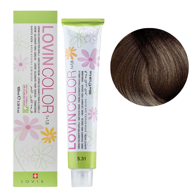 5/31 Стійка крем-фарба для волосся, 100мл  Hair color cream Lovin Color LOVIEN Essential