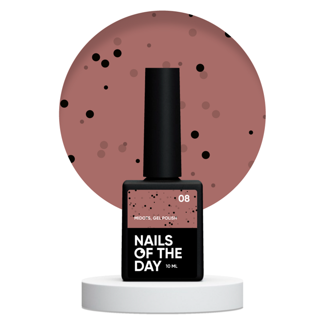 Гель-лак з крапочками, 10 мл №08 MiDots Gel Polish NAILSOFTHEDAY 