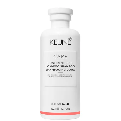 Шампунь безсульфатний для кучерявого та неслухняного волосся (Curl Type 2A-4C), 300 мл Low-Poo Shampoo Confident Curl Care Line KEUNE