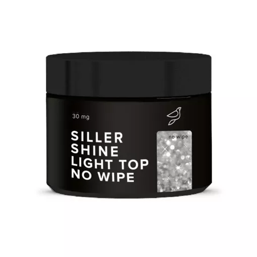 Топ світловідбиваючий, 30 мл Shine Light No Wipe Top SILLER Proffesional       