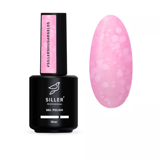 Гель-лак мармеладний, 15 мл №05 Блідо-рожевий Sugar Gel Polish SILLER Professional