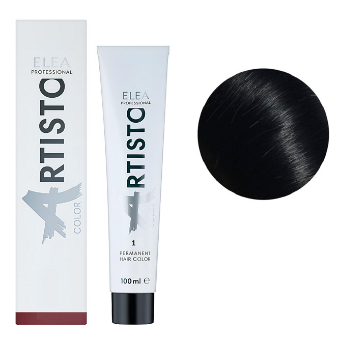 1 Стійка крем-фарба для волосся, 100 мл Permanent Hair Color ARTISTO ELEA Professional