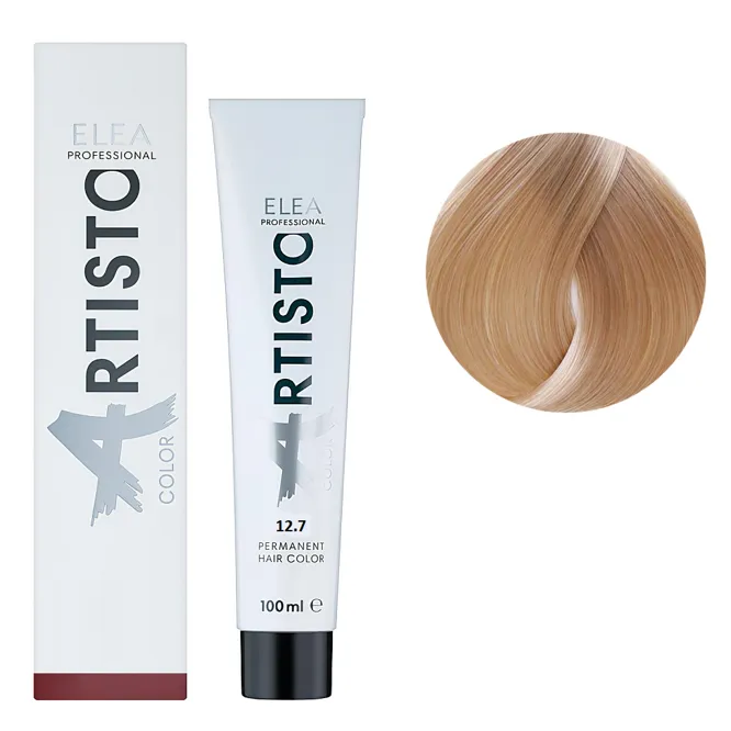 12/7 Стійка крем-фарба для волосся, 100 мл Permanent Hair Color ARTISTO ELEA Professional