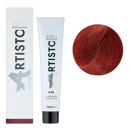 6/46 Стійка крем-фарба для волосся, 100 мл Permanent Hair Color ARTISTO ELEA Professional