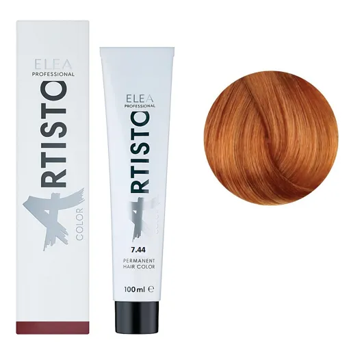 7/44 Стійка крем-фарба для волосся, 100 мл Permanent Hair Color ARTISTO ELEA Professional