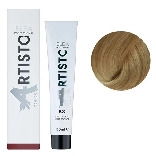 9/00 Стійка крем-фарба для волосся, 100 мл Permanent Hair Color ARTISTO ELEA Professional