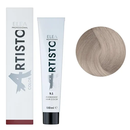 9/1 Стійка крем-фарба для волосся, 100 мл Permanent Hair Color ARTISTO ELEA Professional