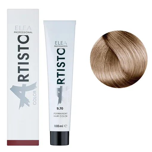 9/70 Стійка крем-фарба для волосся, 100 мл Permanent Hair Color ARTISTO ELEA Professional
