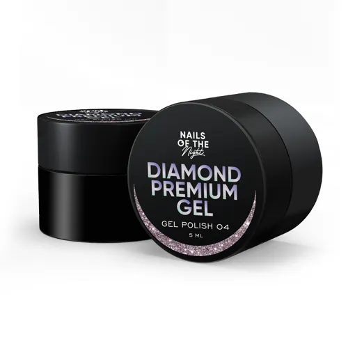 Гель-лак з металевою поталлю, 5 мл №04 Diamond Premium gel – gel polish NAILSOFTHEDAY 