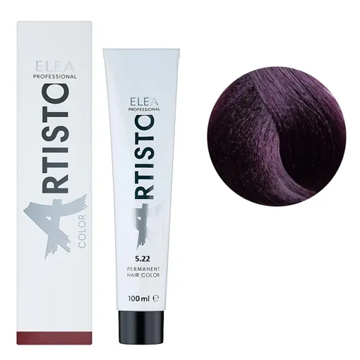5/22 (5/21) Фіолетовий інтенсивний Стійка крем-фарба для волосся, 100 мл Permanent Hair Color ARTISTO ELEA Professional