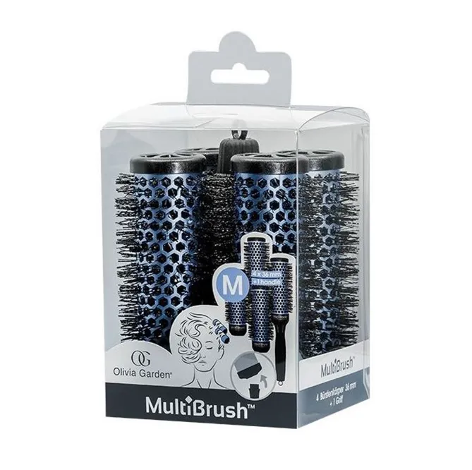 Набір брашів MULTIBRUXH ONE SIZE KIT (4 шт зі знімною ручкою) розмір: 36-M Olivia Garden