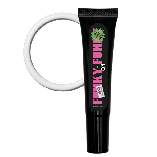 ADORE 3D Art Gel Гель для об`ємного дизайну 15мл №01 Білий