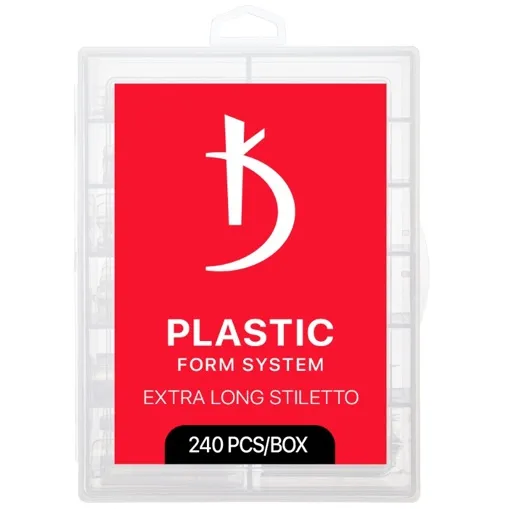 Тіпси пластикові для нарощування нігтів, 240 шт Extra Long Stiletto KODI Professional 