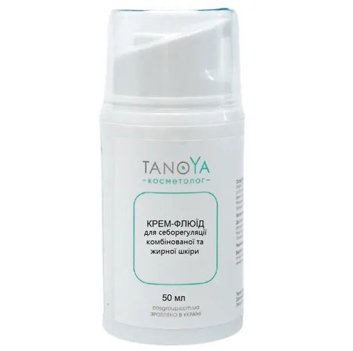 Крем-Флюїд для себорегуляції комбінованої та жирної шкіри обличчя, 50 мл TANOYA Cosmetolog