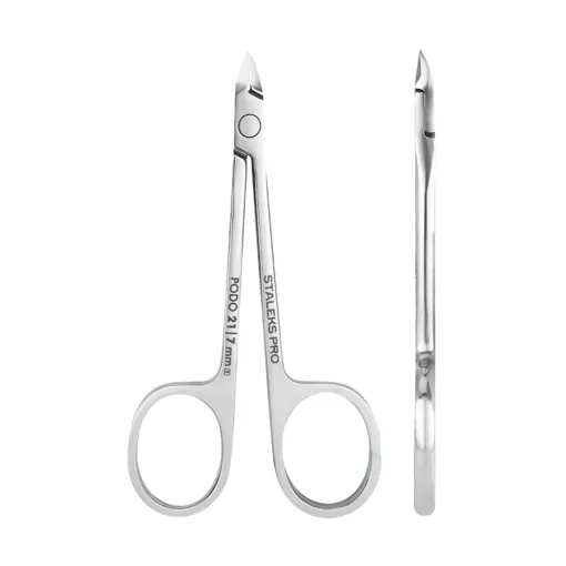 Кусачки подологічні “Оченята” для шкіри та видалення мозолів (ріжуча частина -7 мм) PODO NP-21-7 STALEKS PRO