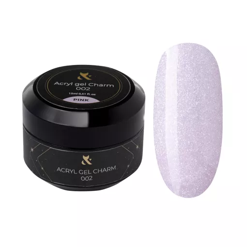 Акрил-гель з блискітками, 15 мл №002  Acryl Gel Charm F.O.X