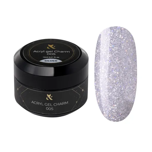 Акрил-гель з блискітками, 15 мл №005  Acryl Gel Charm F.O.X