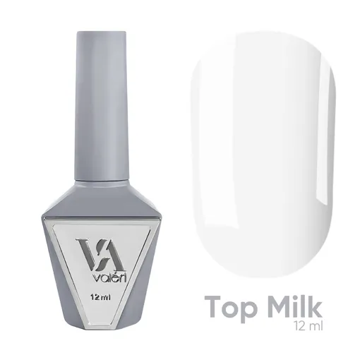 VALERI Milk Top gel Фініш для гель-лаку молочний 12 мл   