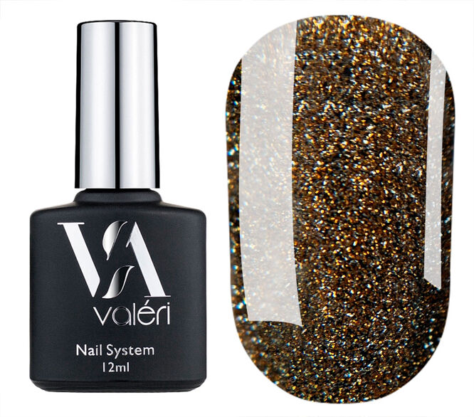 VALERI Gold Flash Top Фініш для гель-лаку 12 мл  