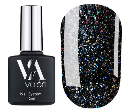 VALERI Silver Flash Top Фініш для гель-лаку 12 мл 