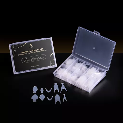 F.O.X French Silicone molds Силіконові молди для викладного френчу (240шт) 
