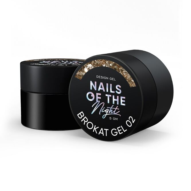 Гель для дизайну з різнобарвним брокатом та глітером для нігтів, 5 мл №2 Brokat Gel NAILSOFTHEDAY