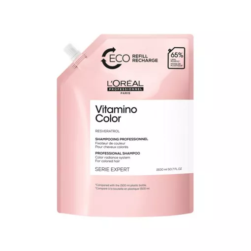 Шампунь для захисту та збереження кольору  фарбованого волосся, 1500мл (Refil) Shampoo Vitamino Color Serie Expert L`Oreal Professionnel