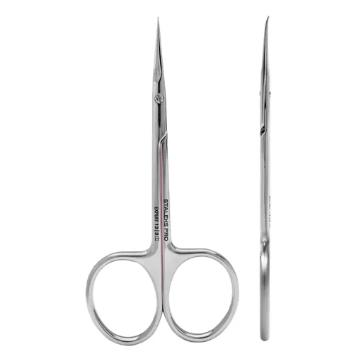 Ножиці професійні з гачком для кутикули ДЛЯ ЛІВШІ - EXPERT 13 TYPE 3 (SE-13/3) STALEKS PRO