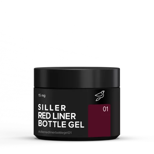 Рідкий гель для украплення нігтів, 15 мл №001 RED LINER Bottle Gel SILLER Professional 