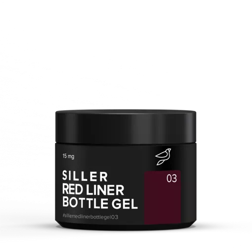 Рідкий гель для украплення нігтів, 15 мл №003 RED LINER Bottle Gel SILLER Professional 