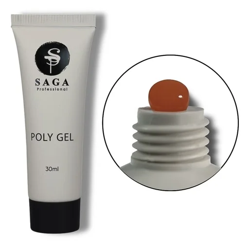 Полігель для нігтів, 30 мл №08 Poly Gel NEW SAGA Professional