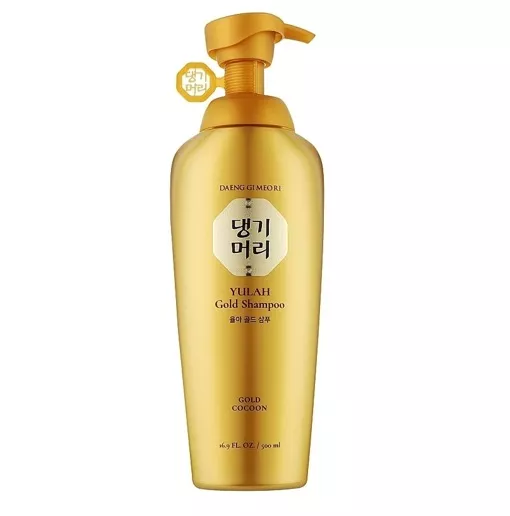 Шампунь золотий зміцнюючий для фарбованого волосся 500мл Yulah Gold Shampoo DAENG GI MEO RI