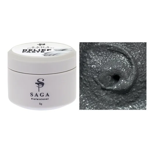 Паста рельєфна, 5 мл  №03 Колір: сірий Relief paste SAGA Professional