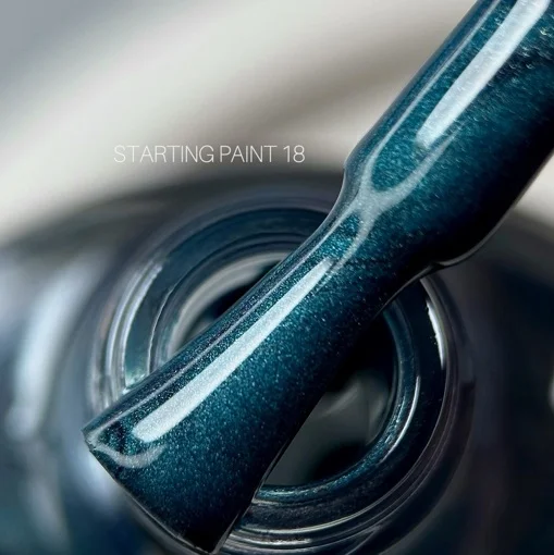 Лак-фарба для стемпінга, 8 мл №18 Колір: Діамантовий зелений Stamping Paint SAGA Professional