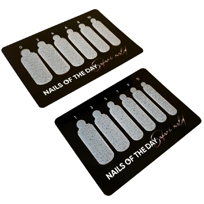 Силіконові об`ємні молди для верхніх форм, 12 шт Леопард Wild Safari Leopard, silicone form NAILSOFTHEDAY  