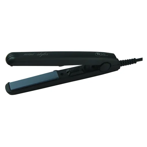 Плойка-випрамляч з кераміко-турмаліновим покриттям (ширина 12 мм, довжина 65 мм) Mini Styler (колір: Black) 100325 TICO Professional
