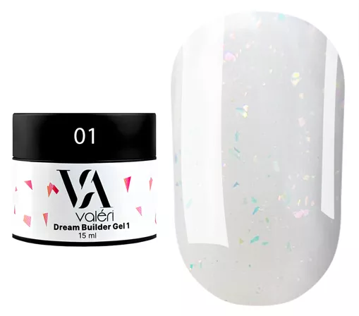VALERI Dream Collectoin Builder Gel Гель для нарощування 15 мл №001 DREAM 