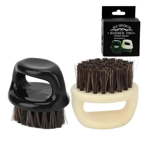 Щітка для бороди мала, кругла з пластиковою ручкою (в коробці) SHVK-2 Y.R.E