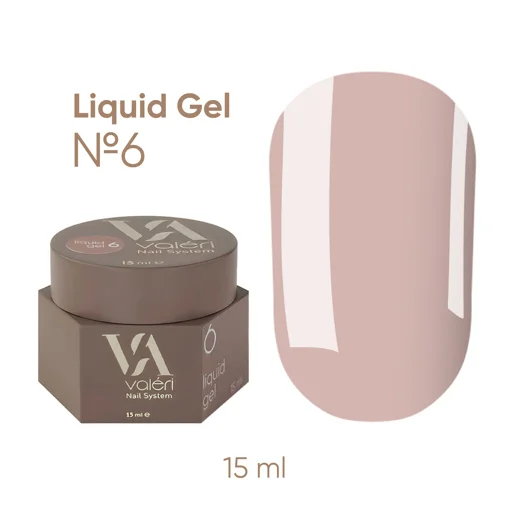 Гель рідкий для укріплення нігтів 15 мл №006 Liquid Gel VALERI