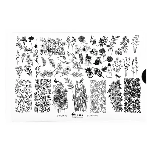 Пластина для стемпінгу №07 "Summer" SAGA Professional 
