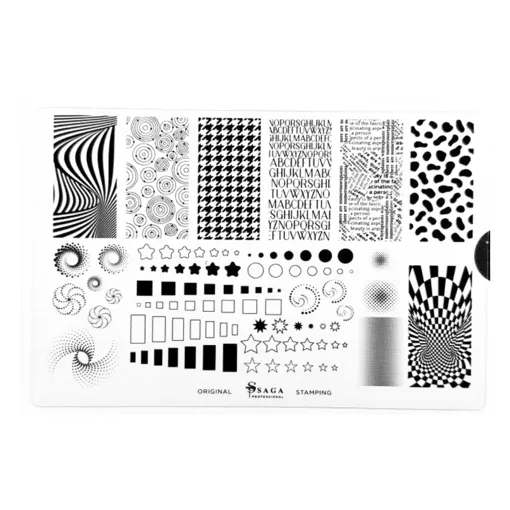Пластина для стемпінгу №08 "Print" SAGA Professional 
