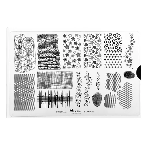 Пластина для стемпінгу №10 "Fantasy" SAGA Professional 