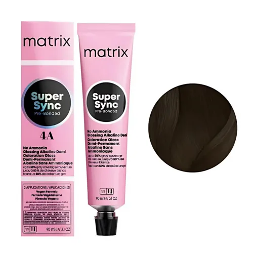 4A Тонер для волосся на лужній основі без аміаку, 90 мл SUPER SYNC  Pre-Bonded MATRIX