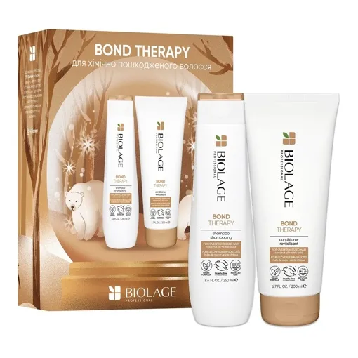 Набір для відновлення волосся (шампунь 250 мл + кондиціонер 200 мл), BOND THERAPY BIOLAGE Professional MATRIX