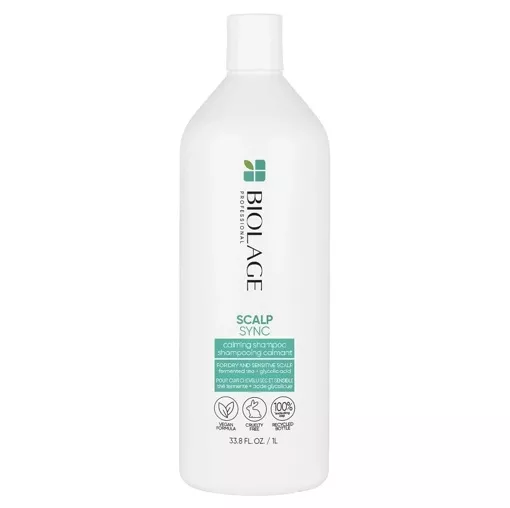 Шампунь заспокійливий  для сухої та чутливої шкіри голови, 1000мл Calming Shampoo Scalp Sync Biolage MATRIX
