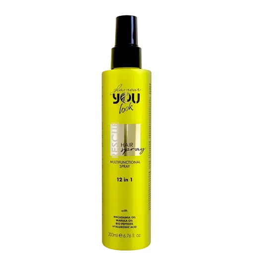 Спрей 12 в 1 багатофункціональний захисний миттевої дії з олією макадамії та марули, 200 мл Multifunctional Spray RESCUE Glamour YOU LOOK Professional